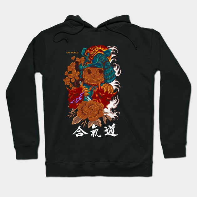 cat world Hoodie by Artzwn